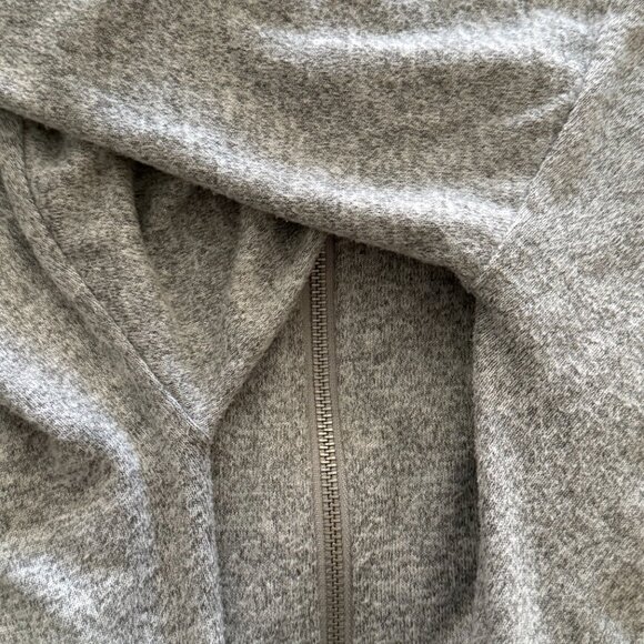 💖Host Pick💖 Rose Embroidered Long Sleeve Gray Zip Up Hoodie XL - Picture 9 of 9